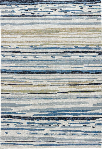 Modern Loom Living Colours CO08 Colours Sketchy Lines Silver Hand Loomed Synthetic Rug Product Image